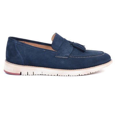 Mocassin homme HOMME MODERNE Bleu marine – Cuir élégant
